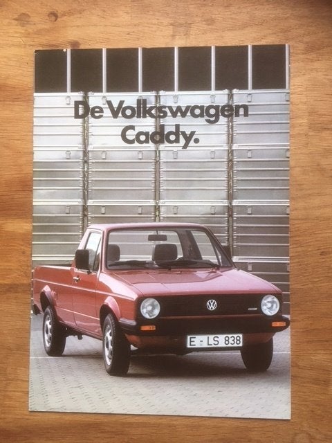Volkswagen Caddy brochure - Origineel uit de jaren '80  1984, Volkswagen AG, Ophalen of Verzenden, Zo goed als nieuw, Volkswagen