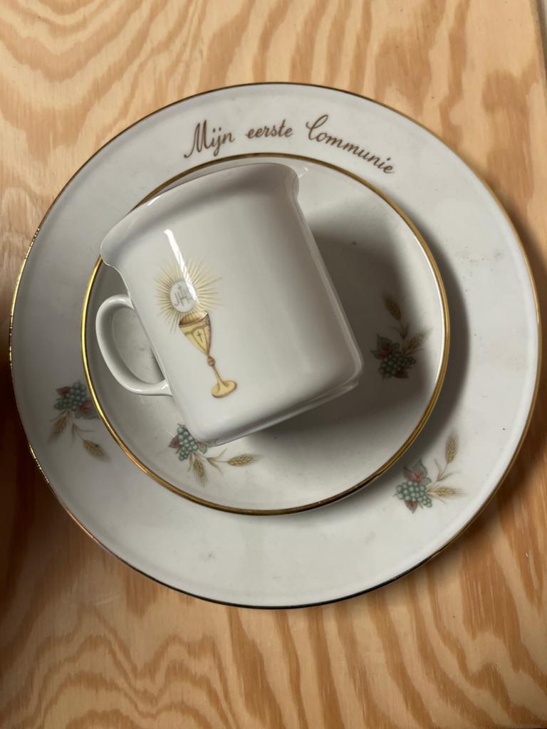 Eerste communie servies, Antiek en Kunst, Ophalen of Verzenden