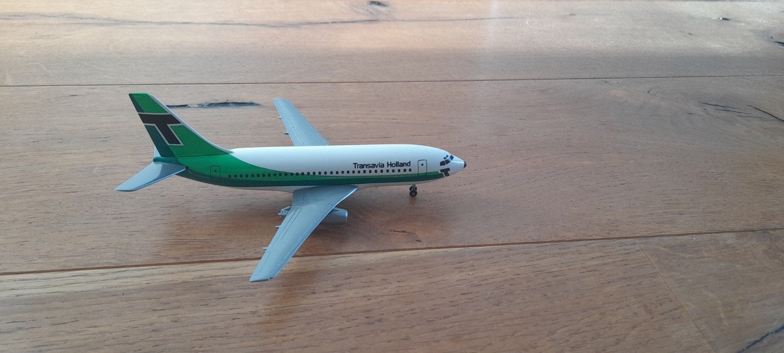 Transavia Holland Boeing 737-200 modelvliegtuig 17 cm, Ophalen of Verzenden, Gebruikt, Vliegtuig, Overige merken