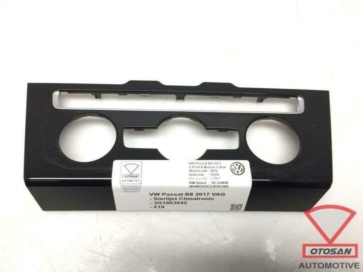 vw passat b8 2017 vag sierlijst climatronic 3g1862042, Gebruikt, Volkswagen, Volkswagen AG, Berliner Ring 2
38440  Wolfsburg, DE