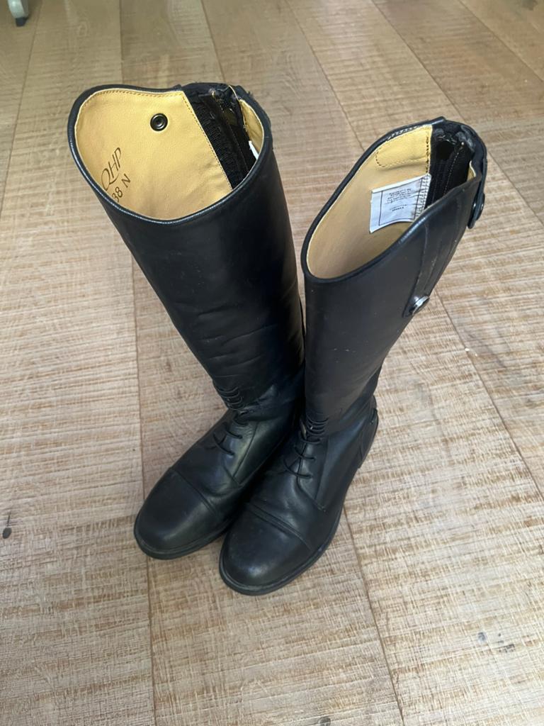 QHP paardrijlaarzen maat 38, Ophalen of Verzenden, Zo goed als nieuw, Dressuur, Schoeisel