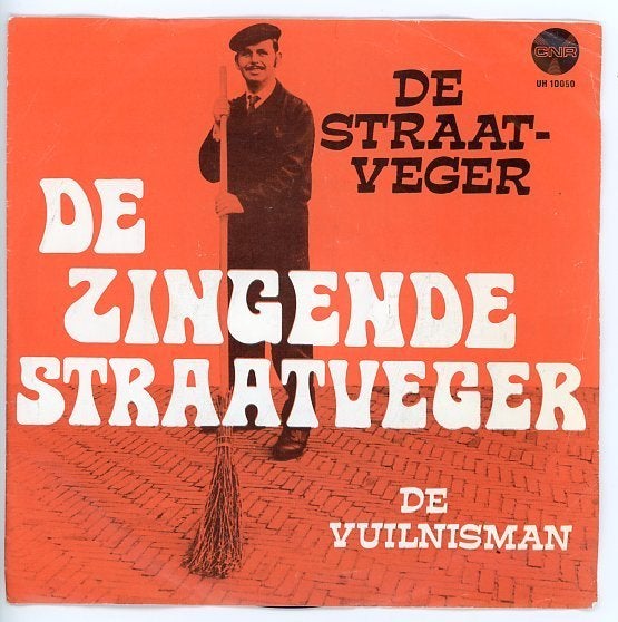 Single van de Zingende Straatveger uit 1969, Gebruikt, 7 inch, Ophalen of Verzenden, Levenslied of Smartlap