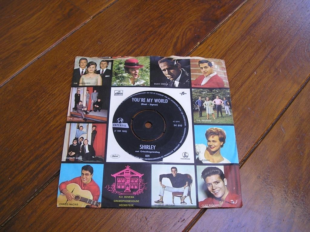 Sixties nederpop shirley youre my world, Cd's en Dvd's, Gebruikt, 7 inch, Single, Ophalen of Verzenden