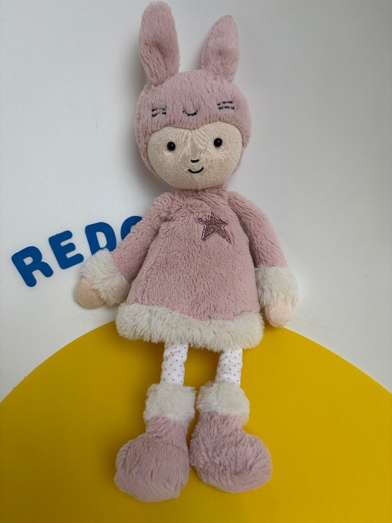 K1875 Jellycat jelly cat pop popje Perky bunny hop, Ophalen of Verzenden, Zo goed als nieuw, Overige typen
