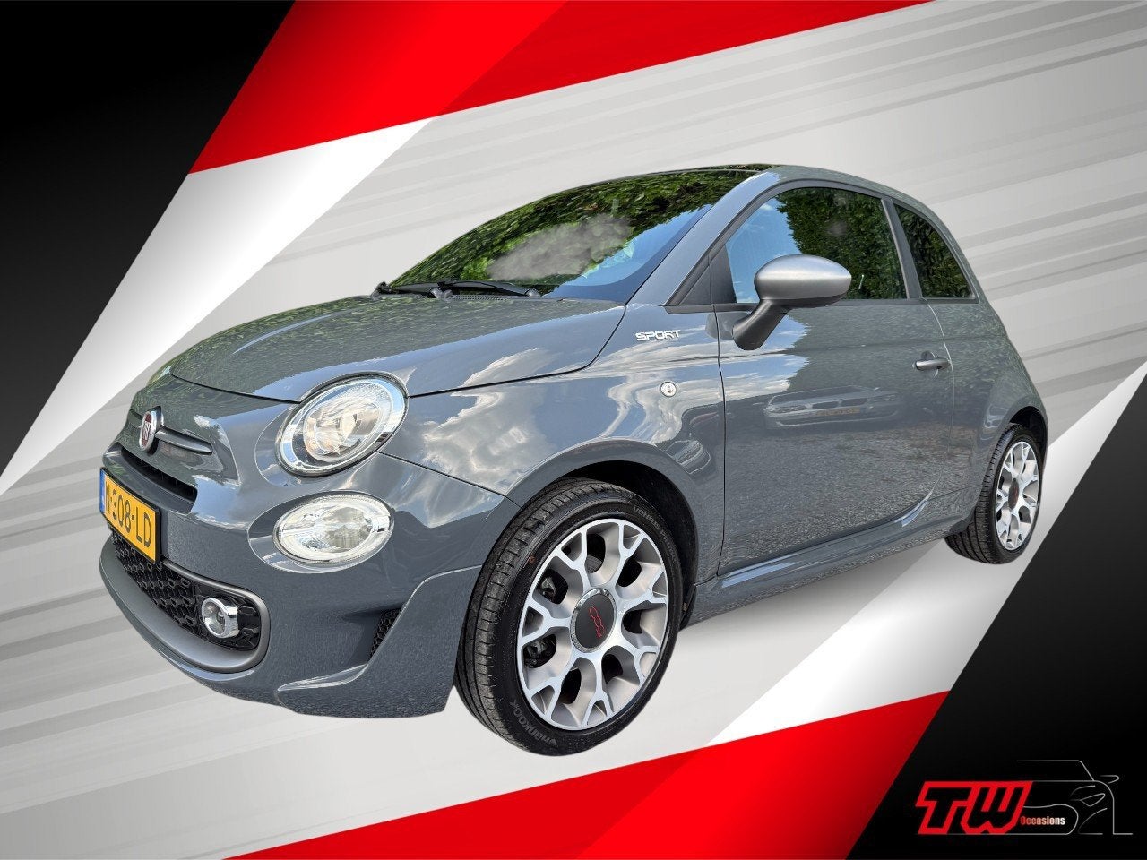 Fiat 500 1.0 Hybrid Sport |CARPLAY|PANORAMA|CRUISE|AIRCO|NAP, Auto's, Fiat, 4 stoelen, Leder en Stof, Origineel Nederlands, Bedrijf