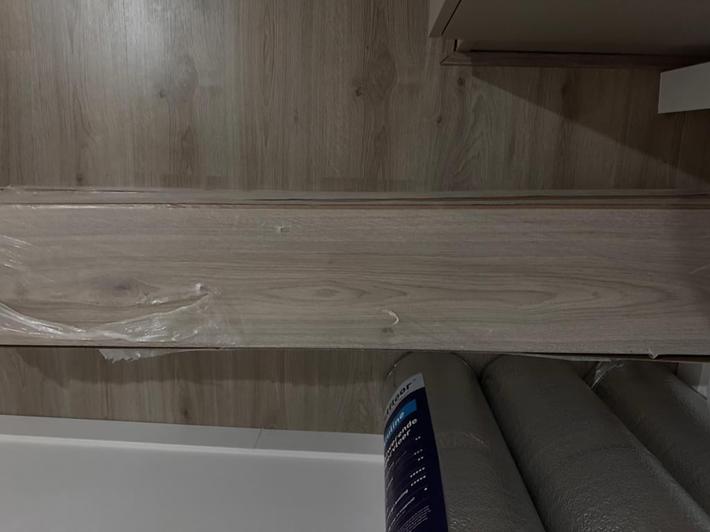 17,4 m2 Laminaat Trend Oak Grey incl. ondervloer (Nieuw), Huis en Inrichting, Stoffering | Vloerbedekking, Ophalen, Nieuw, Grijs