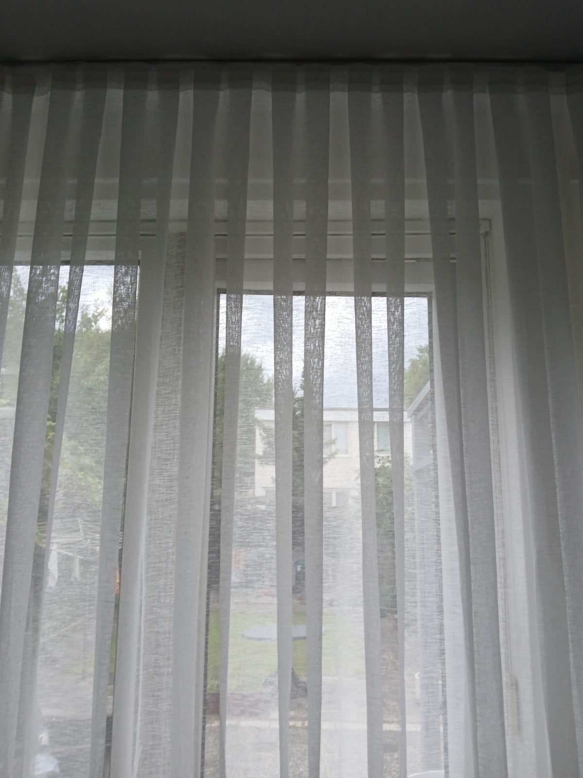linnenlook vitrage nieuw 360x258, Huis en Inrichting, Ophalen of Verzenden, Nieuw, Vitrage