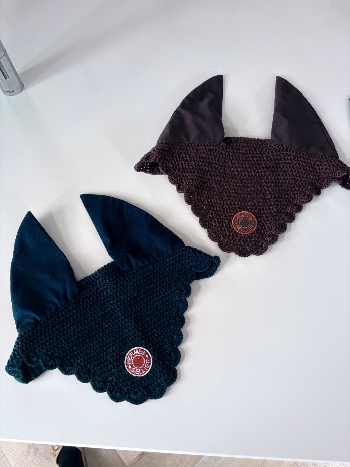Hermes oornetje bruin en blauw full, Dieren en Toebehoren, Paarden en Pony's | Dekens en Dekjes, Ophalen of Verzenden, Zo goed als nieuw
