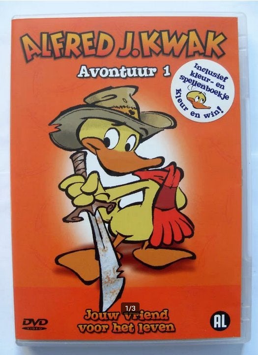 Alfred J Kwak - Avontuur 1 (originele dvd), Europees, Tekenfilm, Alle leeftijden, Ophalen of Verzenden