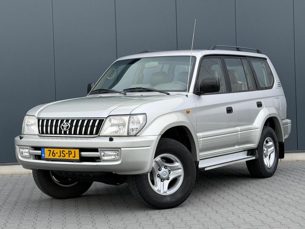 Toyota LandCruiser 90 3.4i V6 Executive 7-Persoons - Leder -, Auto's, Gebruikt, Beige, Bedrijf, Handgeschakeld