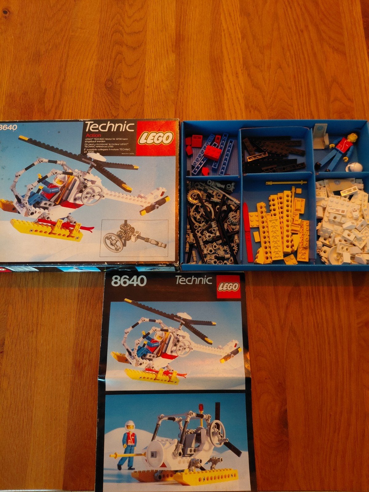 Lego Technic 8640 Helikopter uit 1986 met doos en boekjes, Ophalen of Verzenden