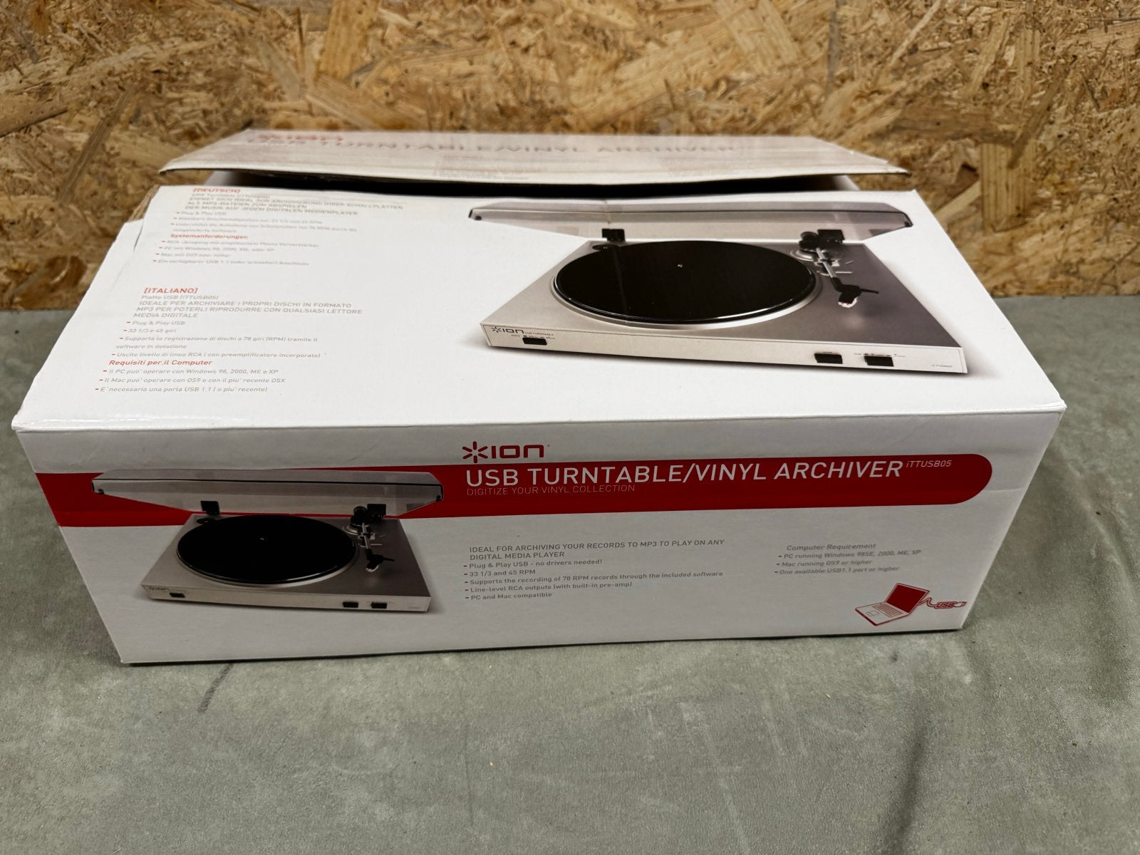 ION ITTUSB05 USB Platenspeler - (Nieuw) - ReK4, Overige merken, Nieuw, Ophalen of Verzenden, USB-aansluiting