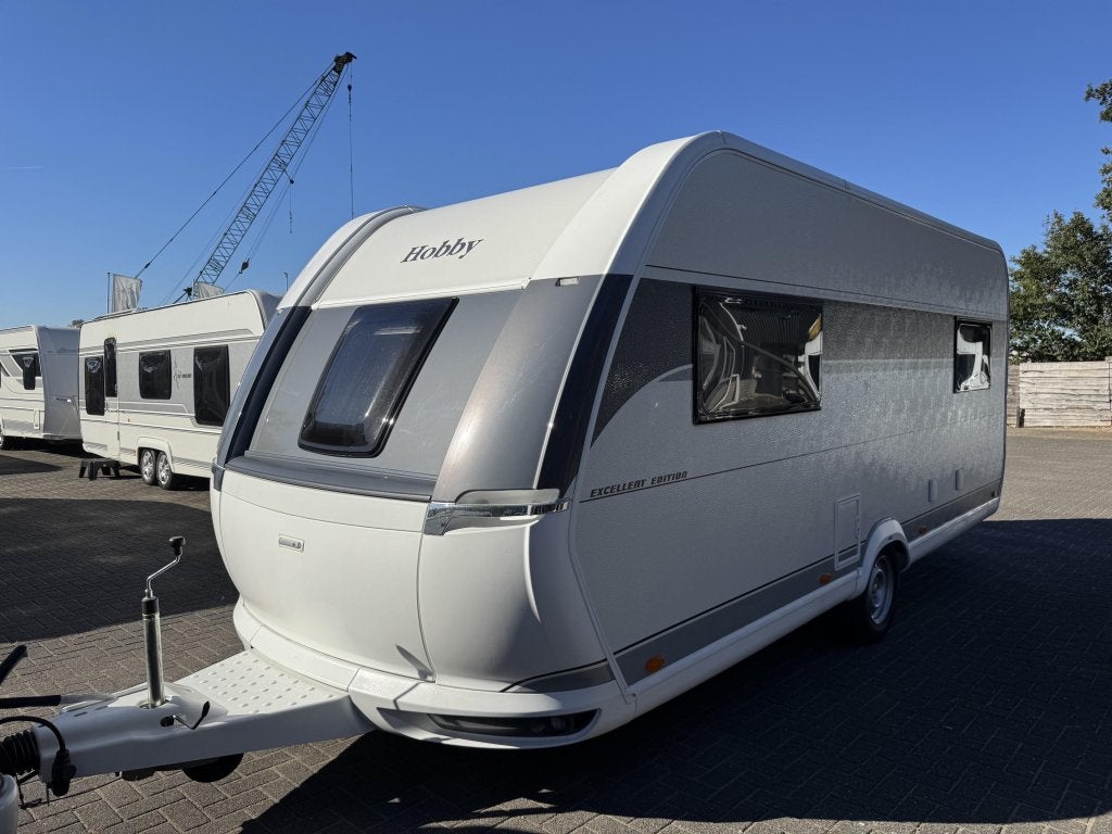 Hobby Excellent Edition 495 UL 2026 | Enkele bedden, Caravans en Kamperen, Schokbreker, Rondzit, Hobby, Bedrijf