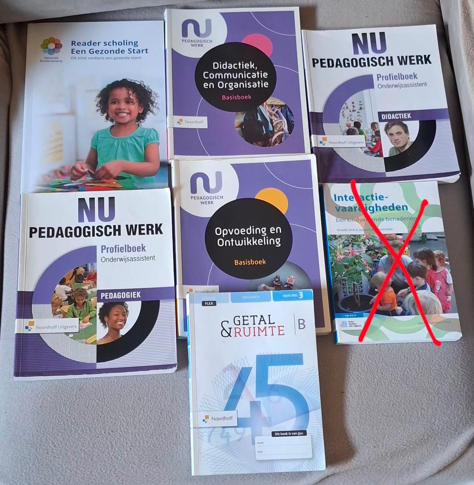 Diverse studieboeken: Pedagogisch Werk, Wiskunde, Interactie, Gelezen, Ophalen of Verzenden, MBO, Diverse auteurs (o.a. Strik/Schoemaker)