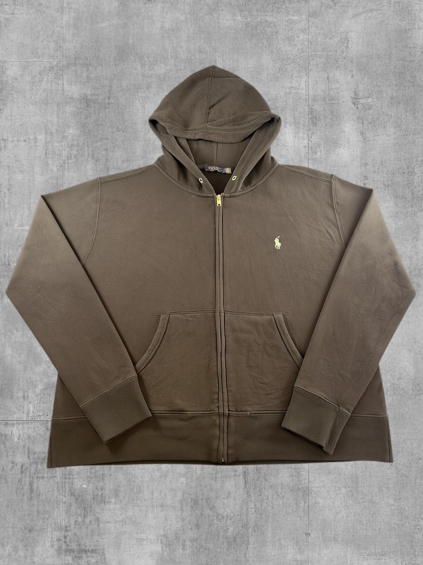 Polo Ralph Lauren hoodie met rits zwart heren maat L katoen, Kleding | Heren, Verzenden, Zo goed als nieuw, Maat 52/54 (L), Zwart