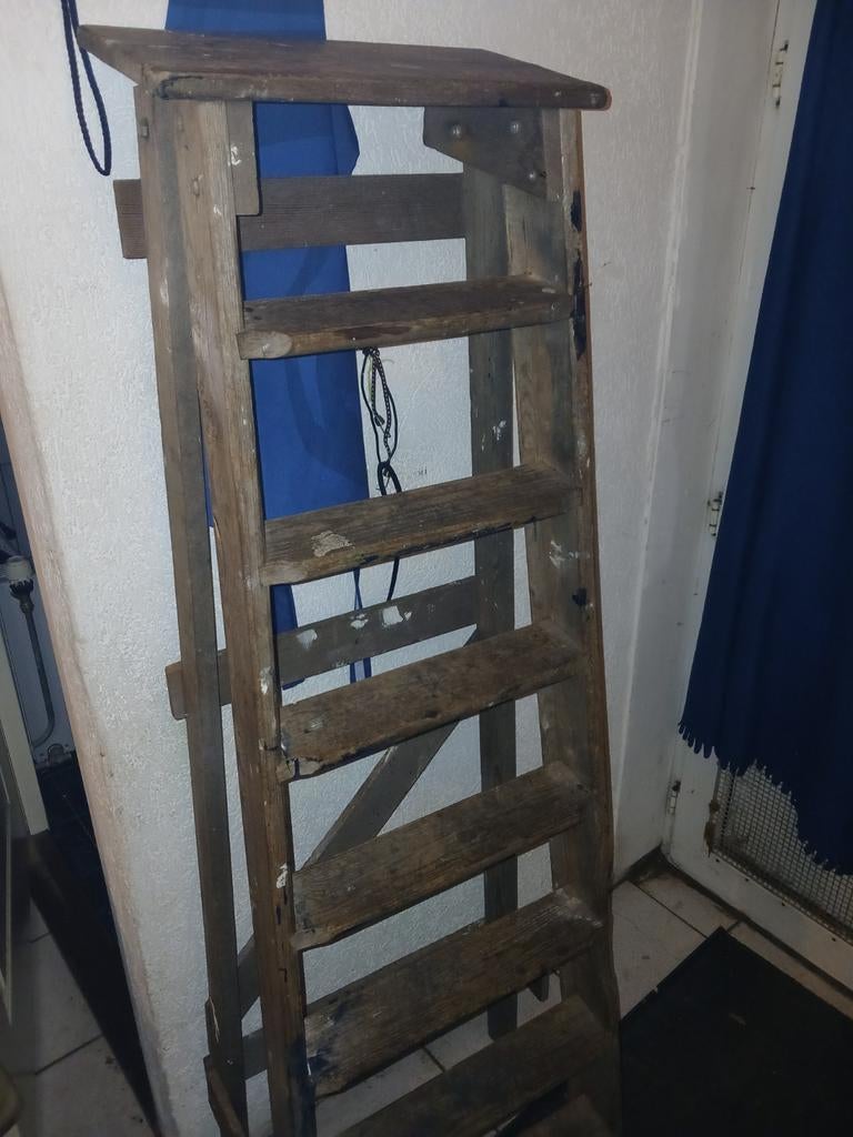 Houten ladder, Doe-het-zelf en Verbouw, Ladders en Trappen, Ophalen of Verzenden