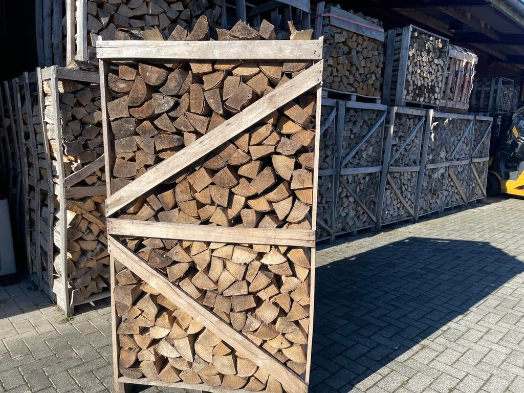 Kurkdroog beuken haardhout per 1,8 m3, Tuin en Terras, Haardhout, Minder dan 3 m³, Ophalen of Verzenden, Beukenhout