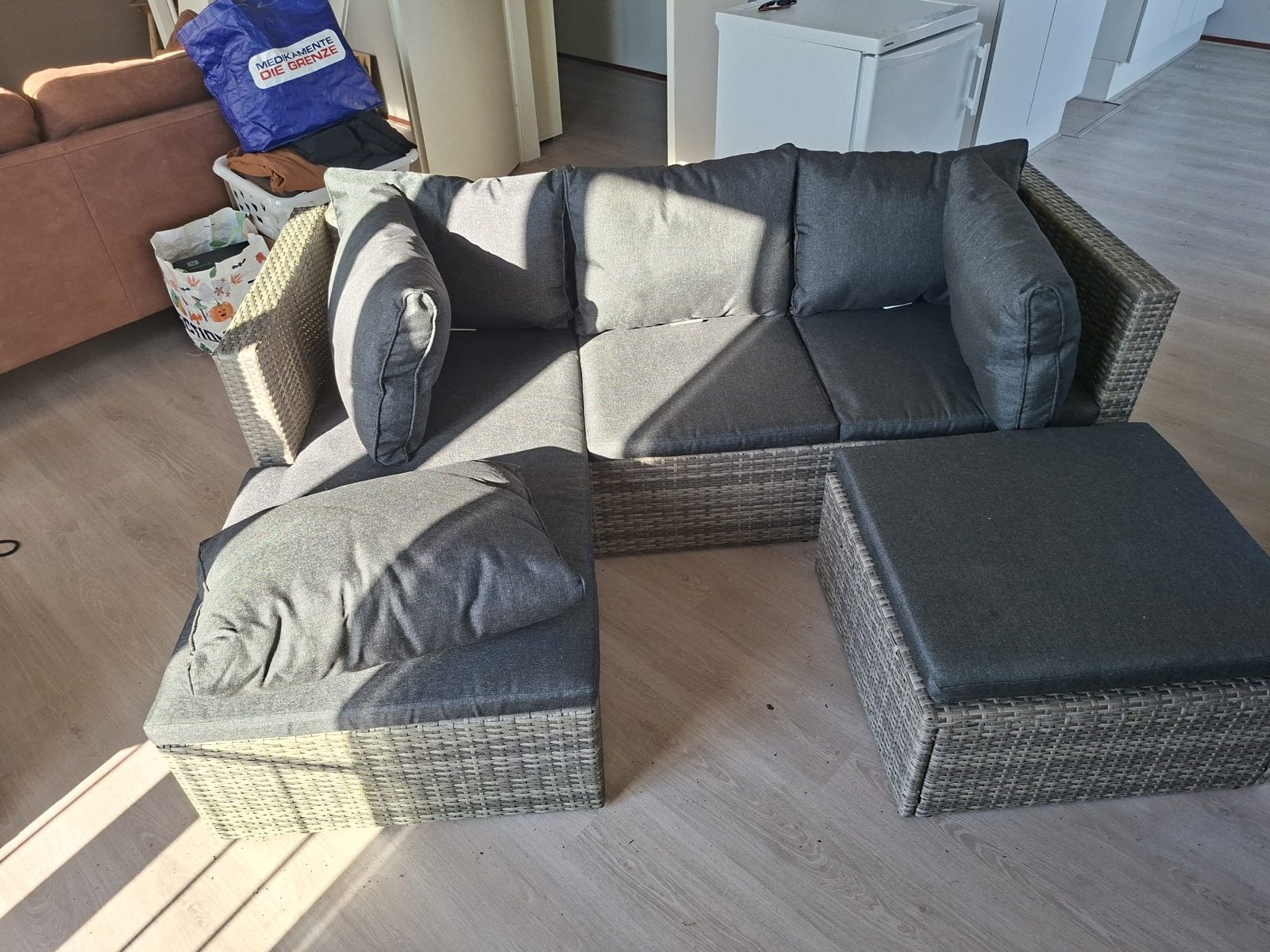 Zo goed als nieuwe loungeset, Ophalen, 3 zitplaatsen, Zo goed als nieuw, Loungeset