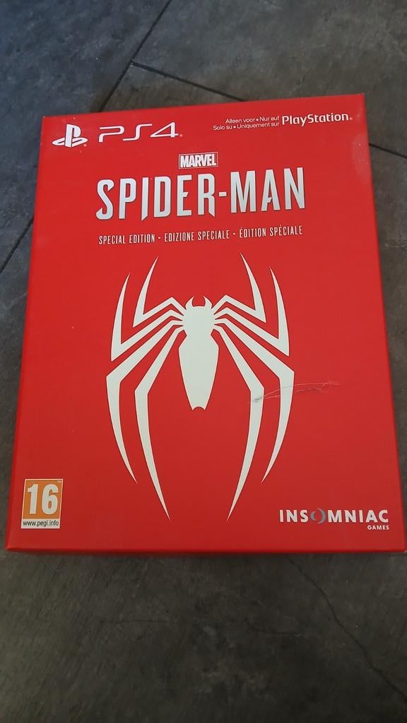 spiderman ps4 special edition + art boekje, Avontuur en Actie, 1 speler, Ophalen of Verzenden, Zo goed als nieuw