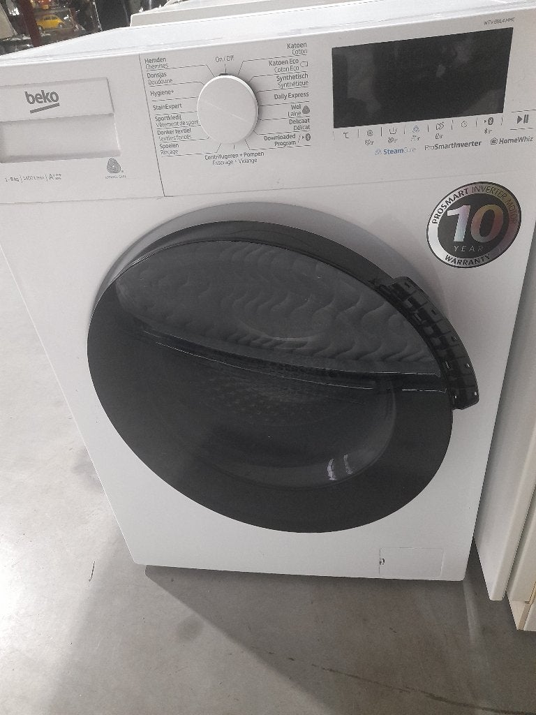 Beko wasmachine voorlader, Ophalen, 1200 tot 1600 toeren, 8 tot 10 kg, Zo goed als nieuw
