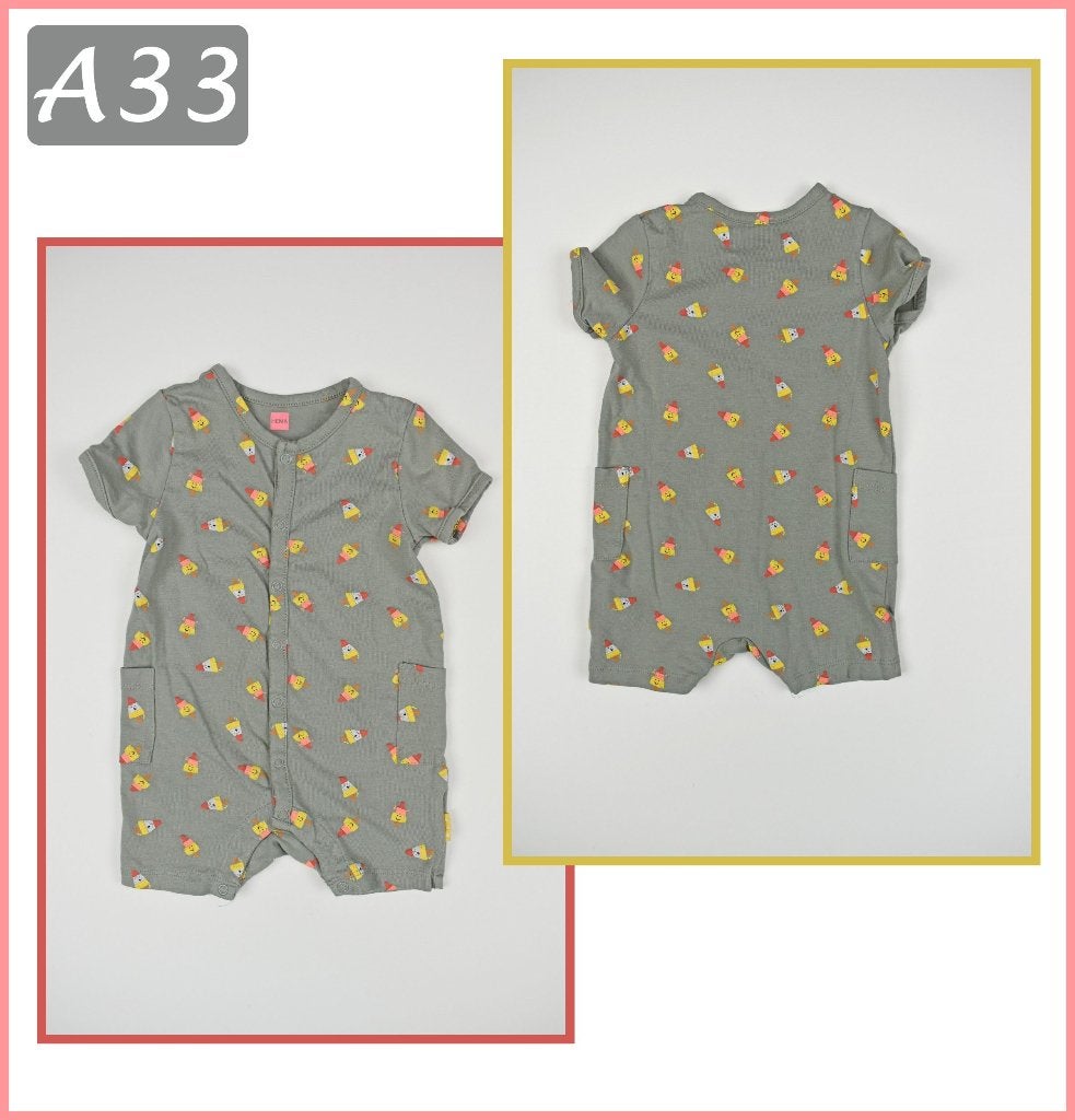 (A33) Maat 62. Zomer kruippakje, Kinderen en Baby's, Babykleding | Maat 62, Gebruikt, Jongetje of Meisje, Ophalen of Verzenden
