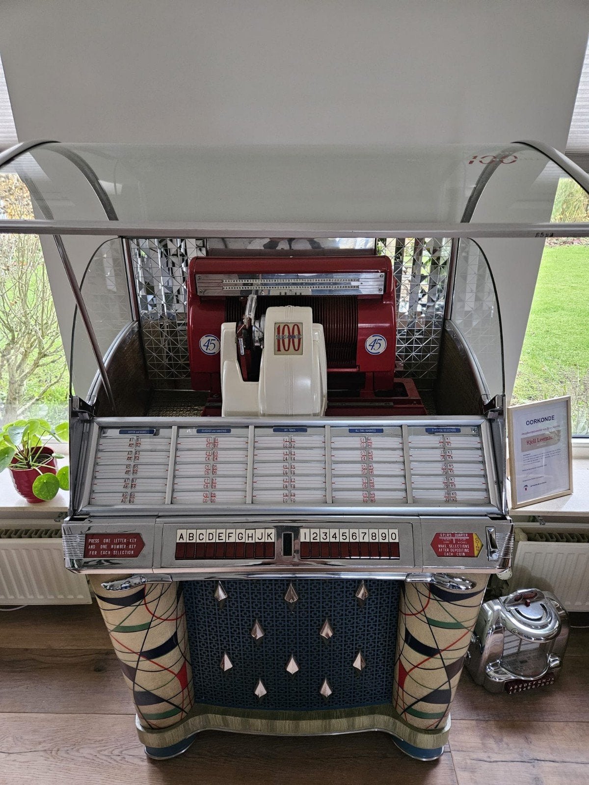 jukebox seeburg gerestaureerd en gereviseerd, Ophalen of Verzenden, Zo goed als nieuw, 1950 tot 1960, Seeburg