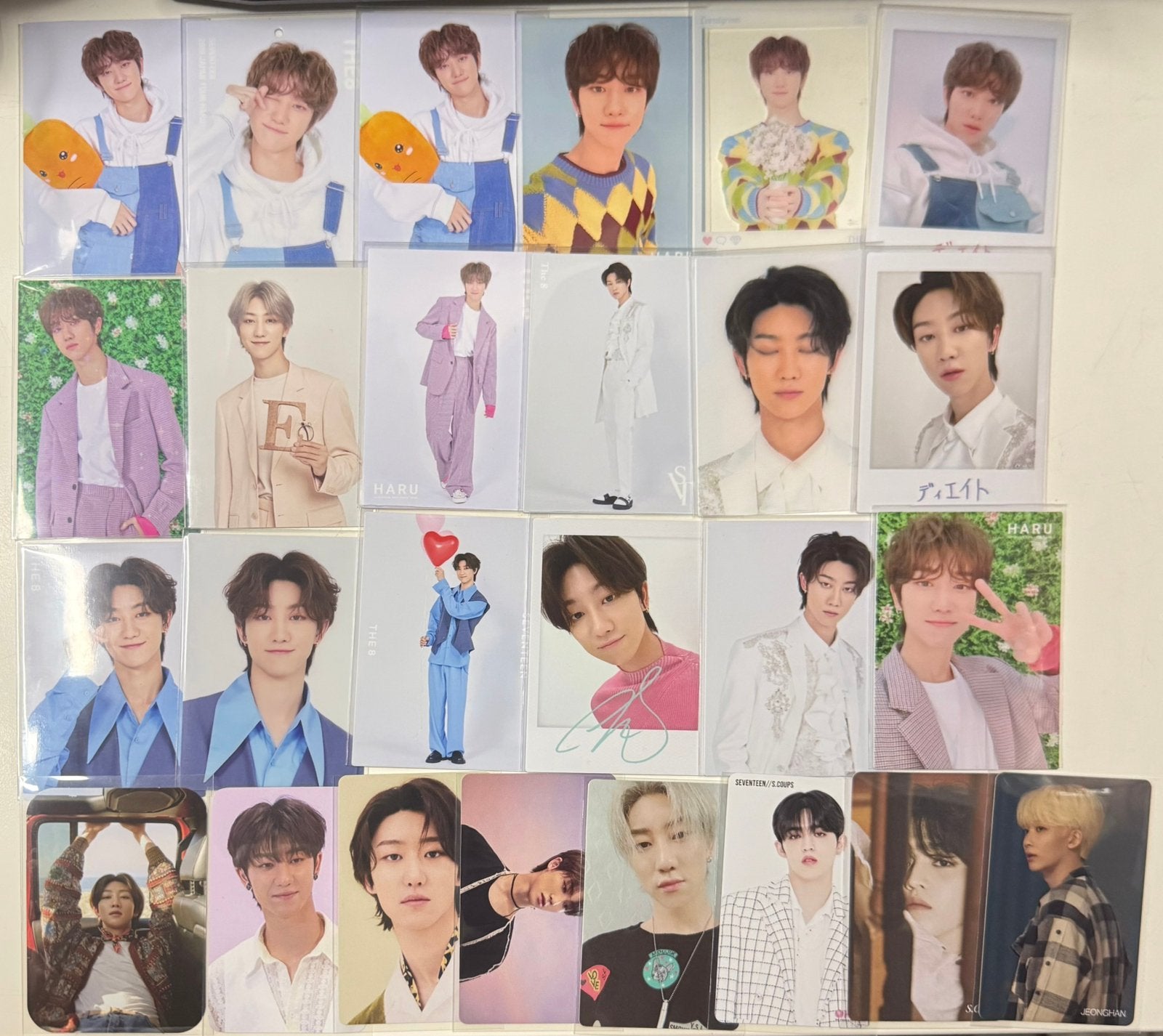 seventeen photocard the8 minghao scoups jeonghan, Verzenden, Zo goed als nieuw, Foto of Kaart