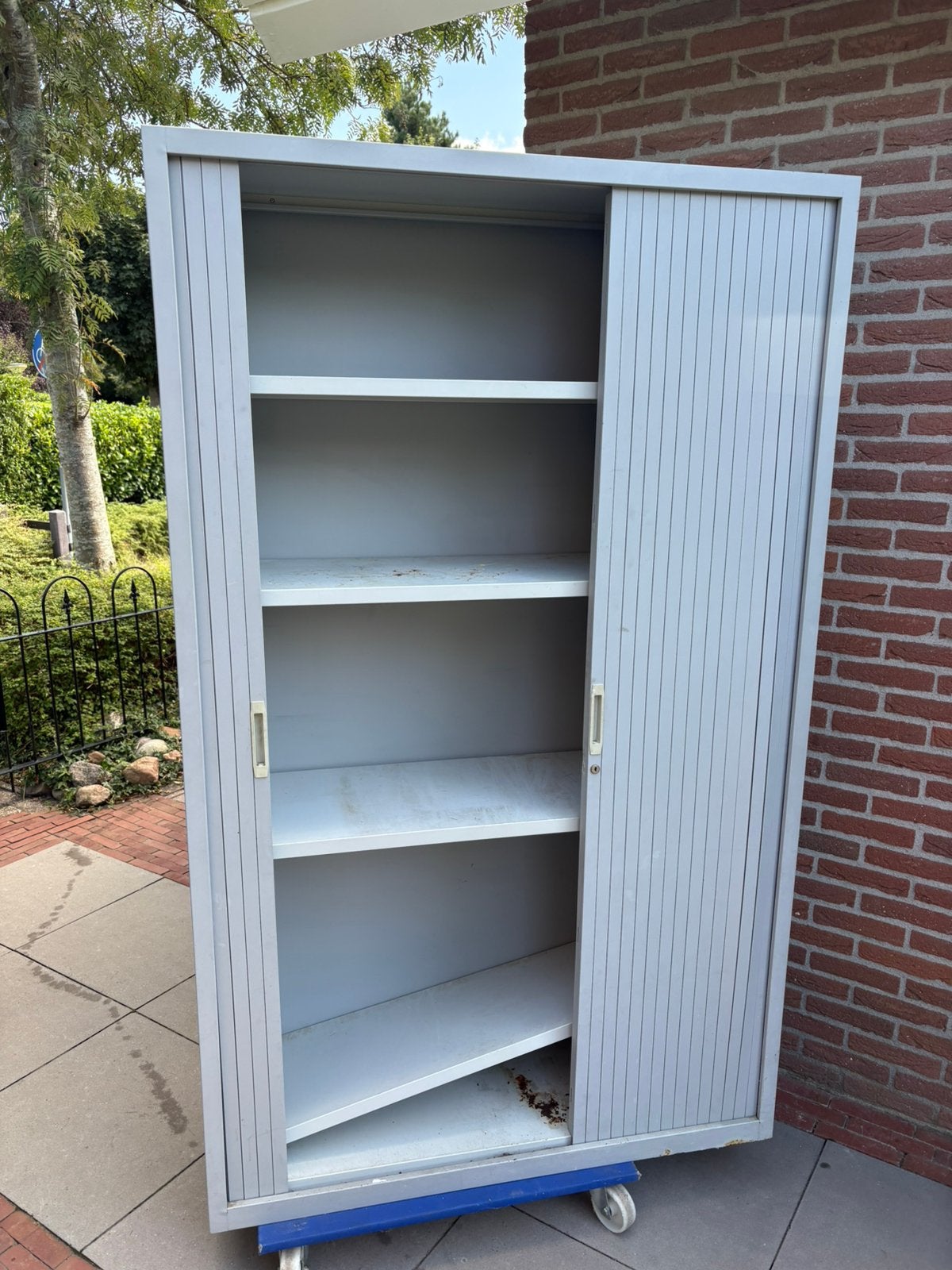 Archiefkast, 160 hoog, Ophalen, Gebruikt, 100 tot 150 cm, Metaal