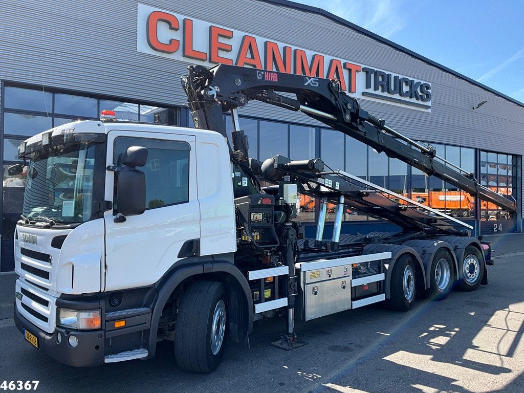 Scania P 360 Euro 5 8x2 Hiab 28 Tonmeter laadkraan, Automaat, Euro 5, Parkeercamera, Scania