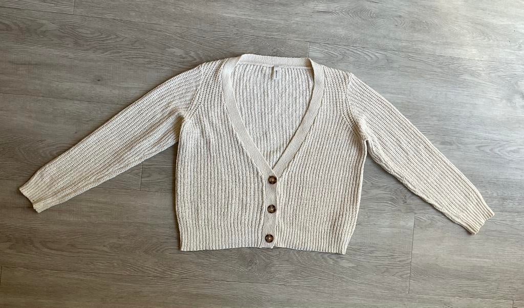 Wit / crème kleurig SoyaConcept damesvest - maat XL, Ophalen of Verzenden, Zo goed als nieuw, Maat 46/48 (XL) of groter, Wit
