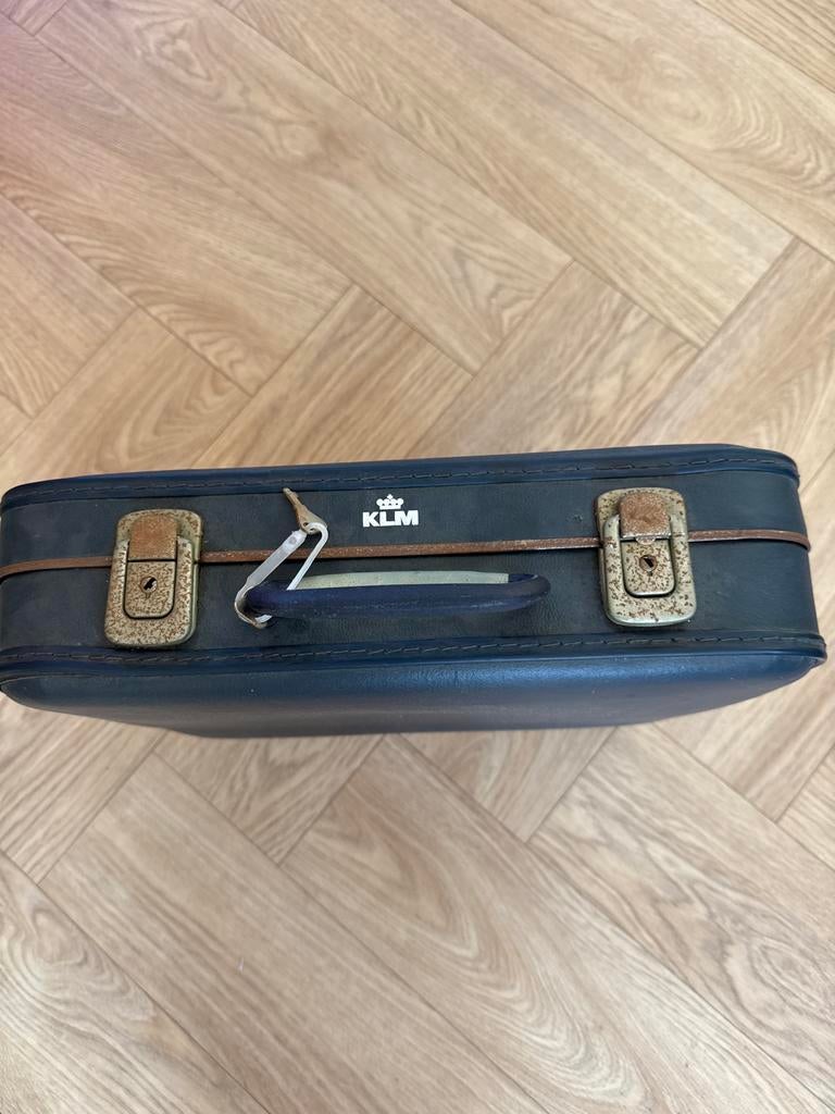Vintage KLM Koffer - Blauw, Decoratief, Verzamelen, Ophalen, Gebruikt, Overige typen
