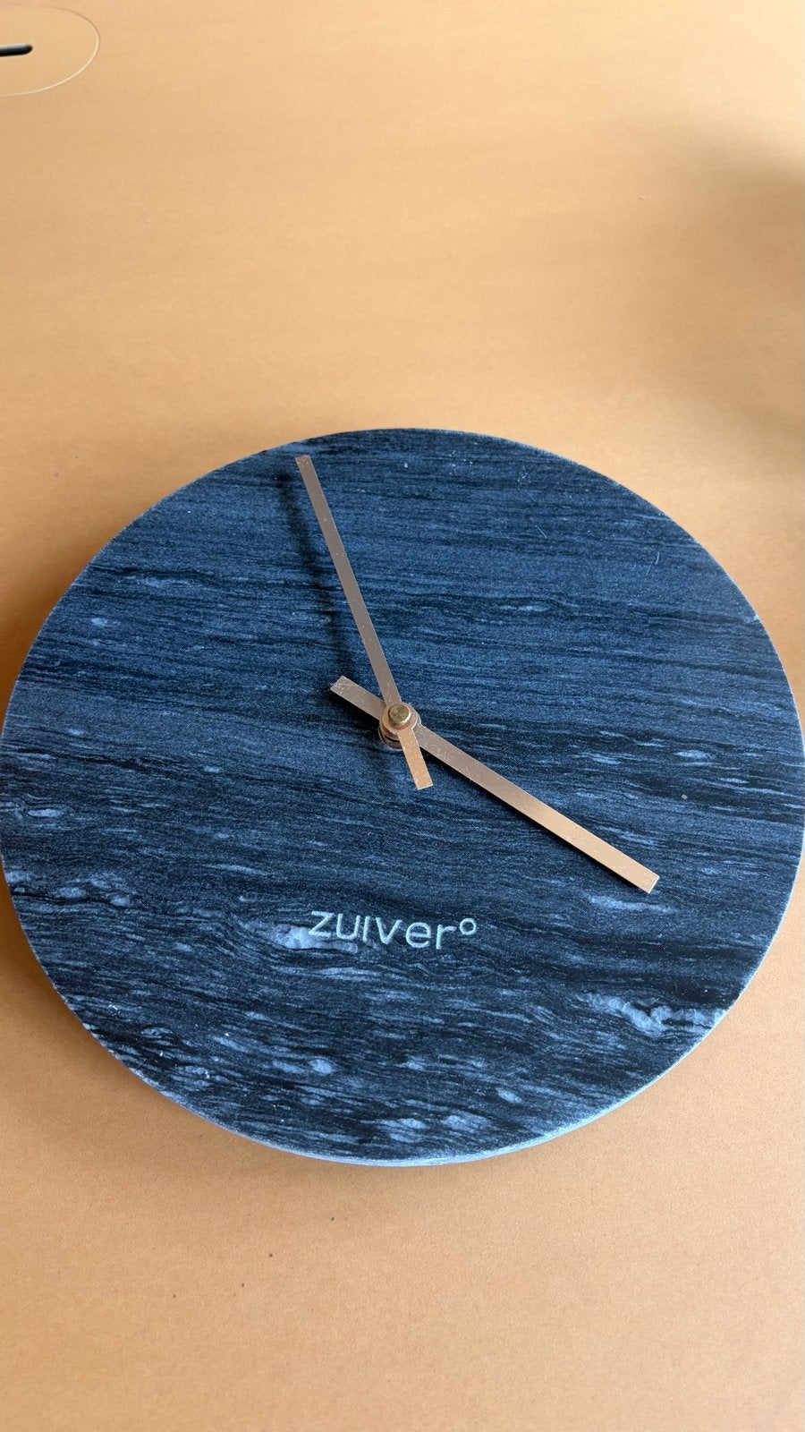Zuiver marmeren klok in goede staat, Analoog, Ophalen of Verzenden, Overige merken, Wandklok