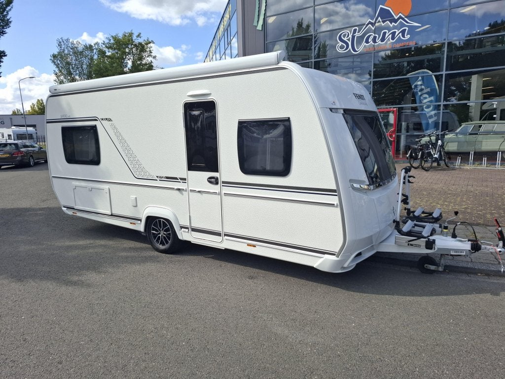 Fendt Apero 495 enk,bed, mover,airco,luif, Caravans en Kamperen, Standaardzit, Overige typen, 1250 - 1500 kg, Tot en met 4