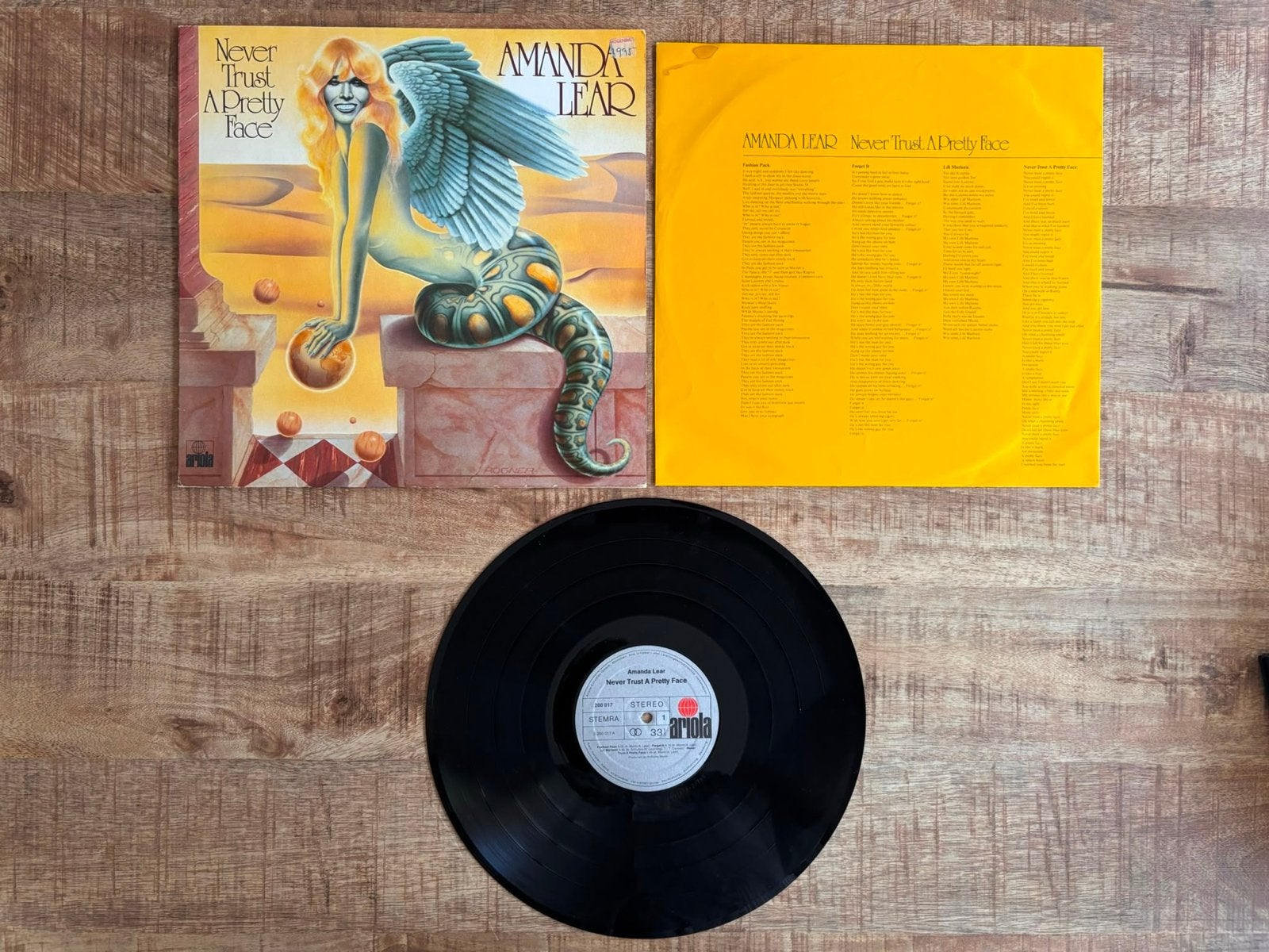 Lp Amanda Lear - Never Trust A Pretty Face (1979), Cd's en Dvd's, LP, Gebruikt, 12 inch, Verzenden