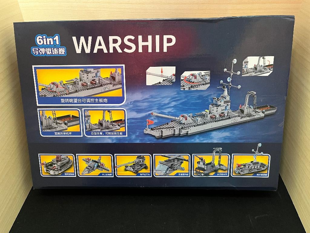 NIeuw in doos. Warship bouwpakket, compatible met LEGO, Ophalen of Verzenden, Nieuw, Overige merken