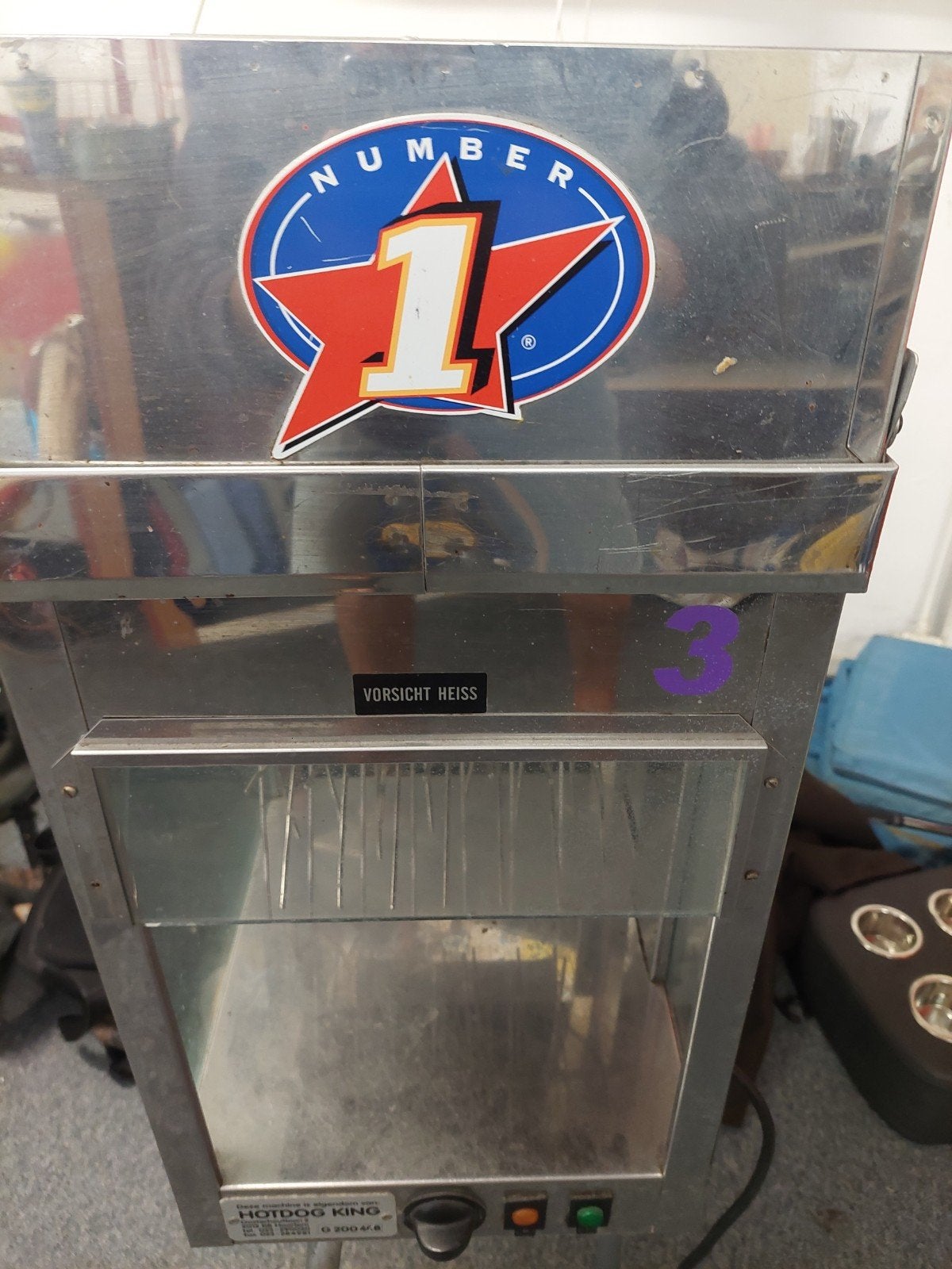 Hotdog King Hotdogmachine Worstenverwarmer, Ophalen