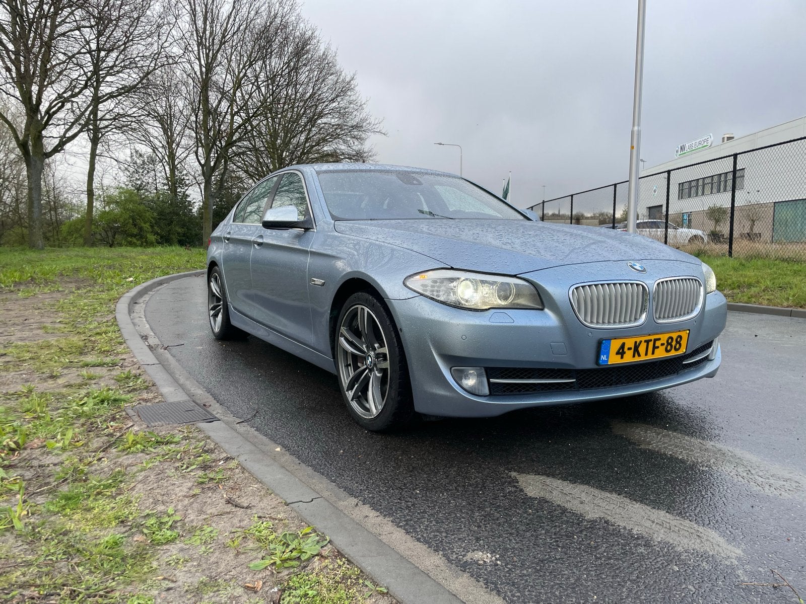 BMW 5-Serie 3.0 Activehybrid AUT 2012 Blauw, Automaat, Beige, Blauw, 340 pk