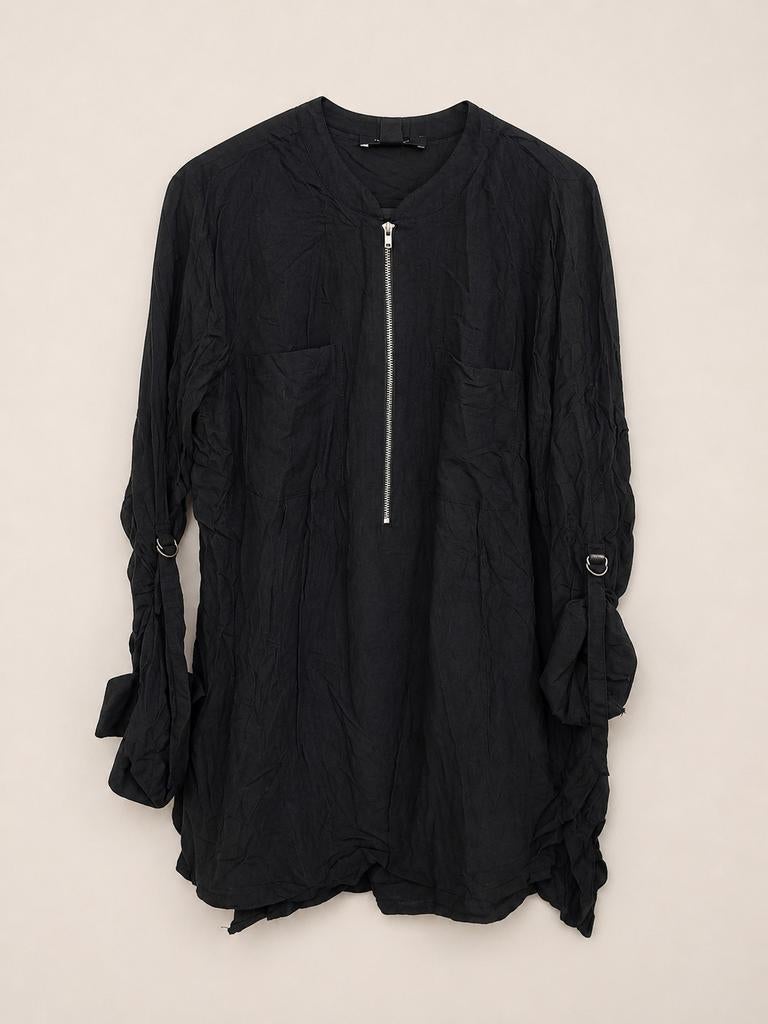 Stoere Atmosphere Blouse / Tuniek - Crinkle Look, Kleding | Dames, Maat 38/40 (M), Atmosphere, Zwart, Ophalen of Verzenden