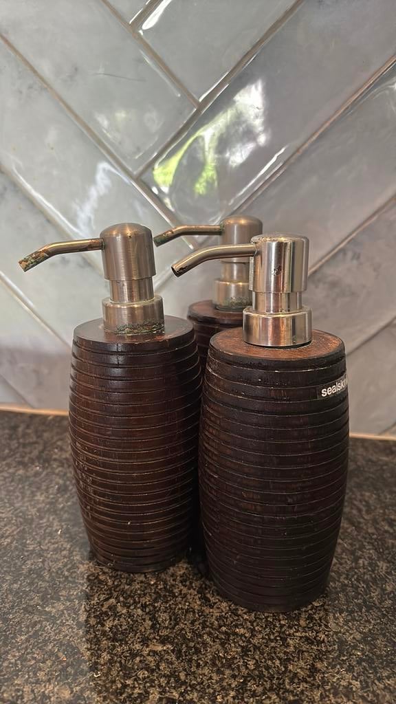Sealskin native soap dispenser / zeep pompje, Ophalen of Verzenden, Gebruikt, Bruin