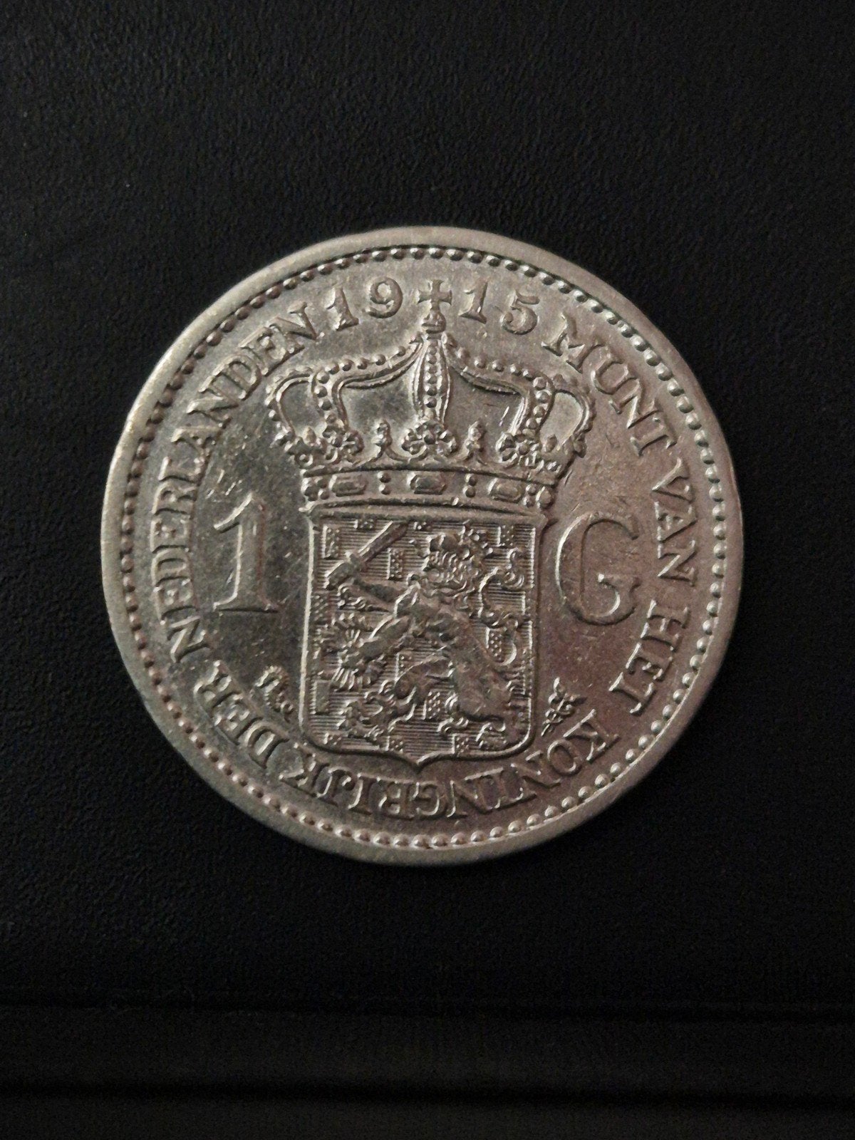 1 Gulden 1915, 1 gulden, Verzenden, Zilver, Koningin Wilhelmina