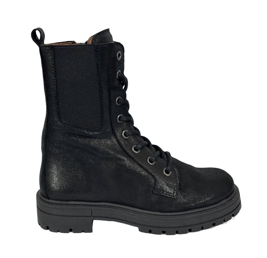 PIEDRO maat 37 leren veterboots/rits zwart gratis verzenden, PIEDRO, Nieuw, Laarzen, Tielweg 3 Gouda
