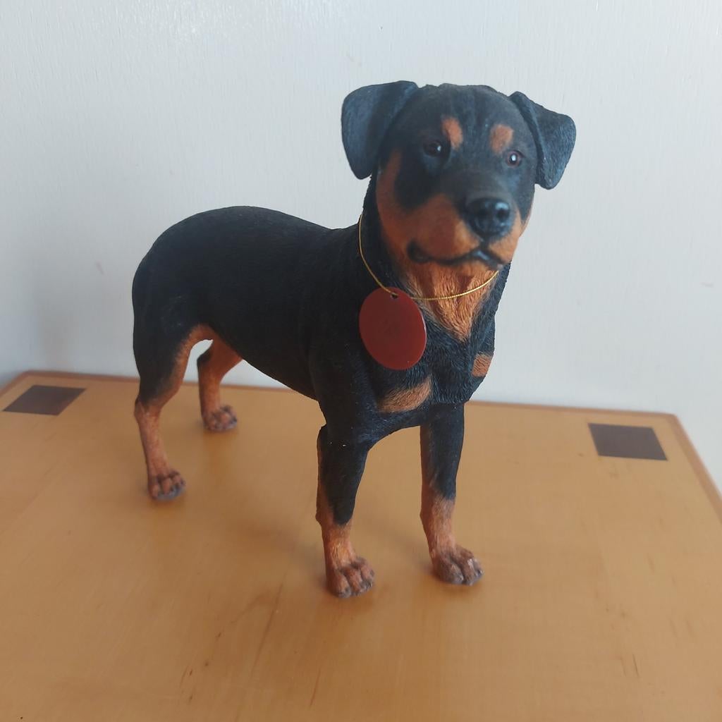 Rottweiler beeldje in originele doos, Ophalen of Verzenden, Zo goed als nieuw, Beeldje of Figuurtje