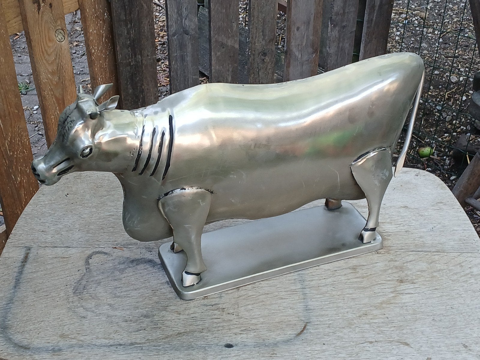 Decoratieve metalen koe - Uniek verzamelobject, Ophalen of Verzenden