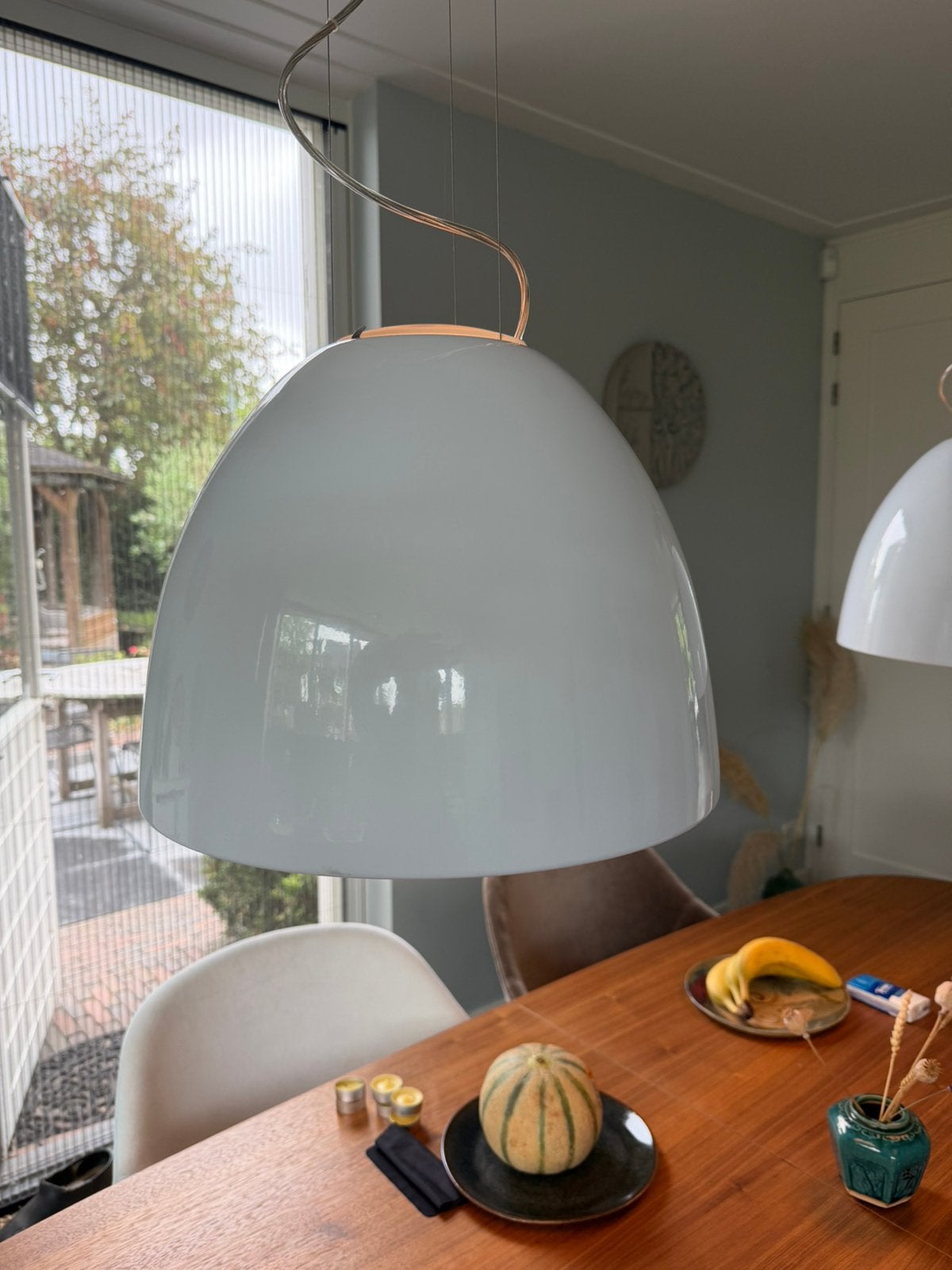 Artemide Nur Mini gloss wit, Huis en Inrichting, Lampen | Lampenkappen, Ophalen, Wit, Zo goed als nieuw, Overige materialen