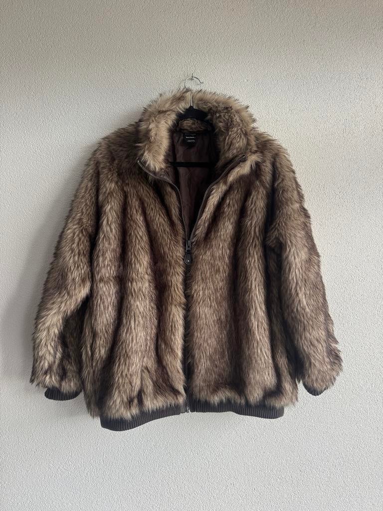 Iets Frans bruine imitatie bonten bomber jas, Kleding | Dames, Iets Frans, Bruin, Iets Frans, Maat 42/44 (L)