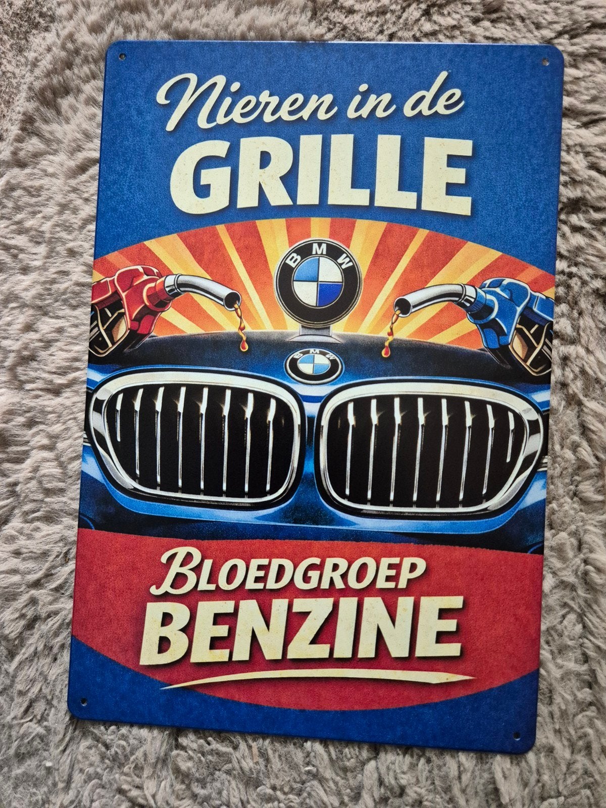 BMW nieren in de grille reclamebord, Ophalen of Verzenden, Nieuw, Reclamebord