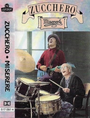 Zucchero Fornacari muziek cassette Miserere 12 tracks dolby, Gebruikt, Ducoso, 1 bandje, Ophalen of Verzenden