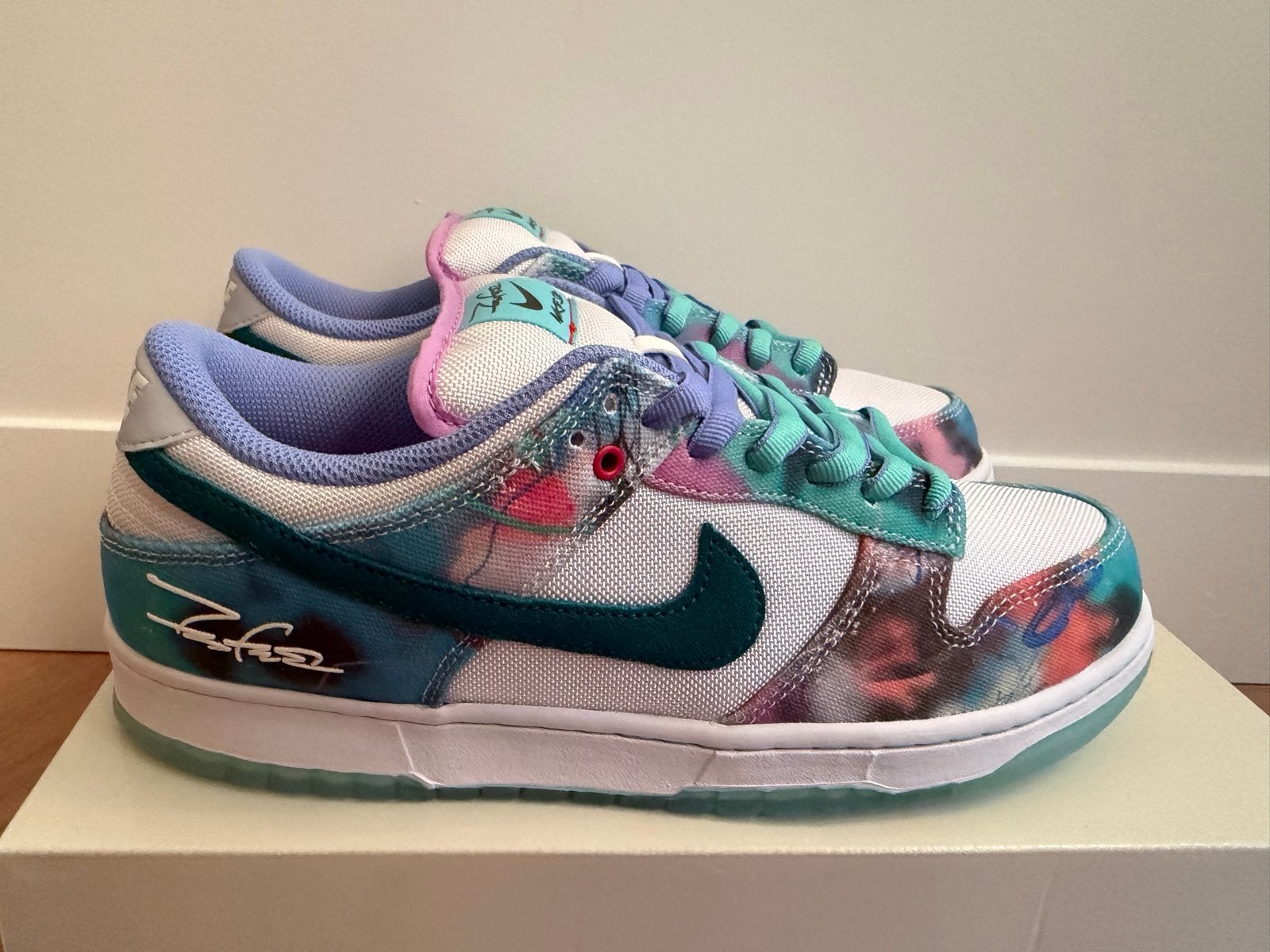 Nike SB Dunk Low Futura Laboratories Bleached Aqua, Kleding | Heren, Schoenen, Ophalen of Verzenden, Nieuw, Sneakers of Gympen
