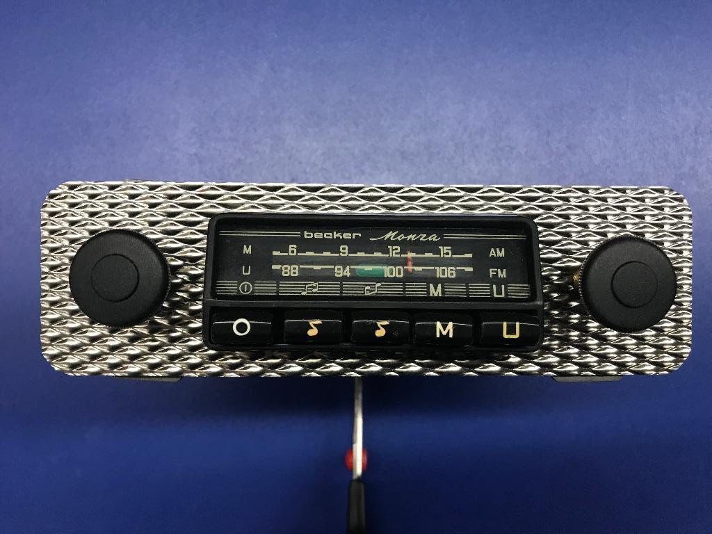 VINTAGE BECKER MONZA MU AUTORADIO FERRARI PORSCHE NIEUWSTAAT, Auto diversen, Autoradio's, Ophalen of Verzenden, Zo goed als nieuw