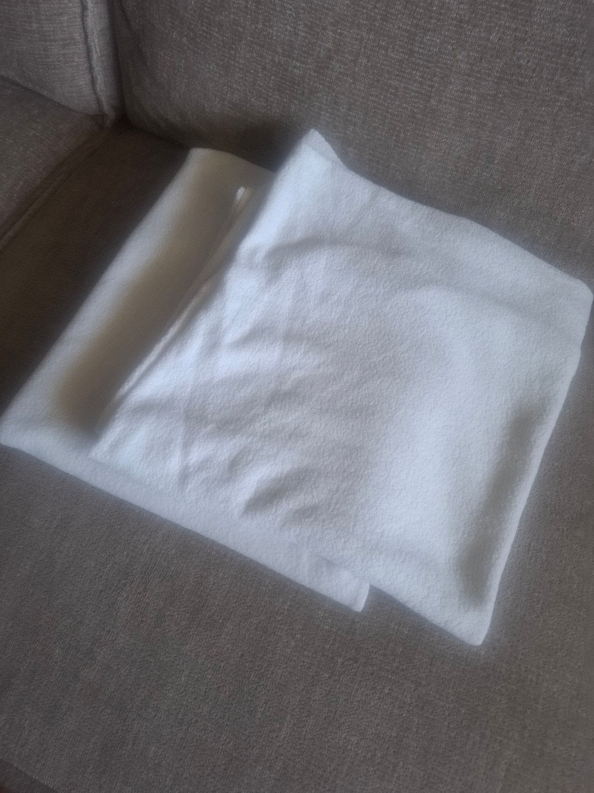 Twee Moltons voor hoofdkussens 60x70, Ophalen of Verzenden, Gebruikt, Eenpersoons, Overige typen